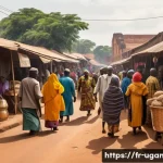 우간다 종교 갈등 사례 - **Prompt 1: Historical Crossroads of Faith in Uganda**
    "A vibrant historical illustration depict...